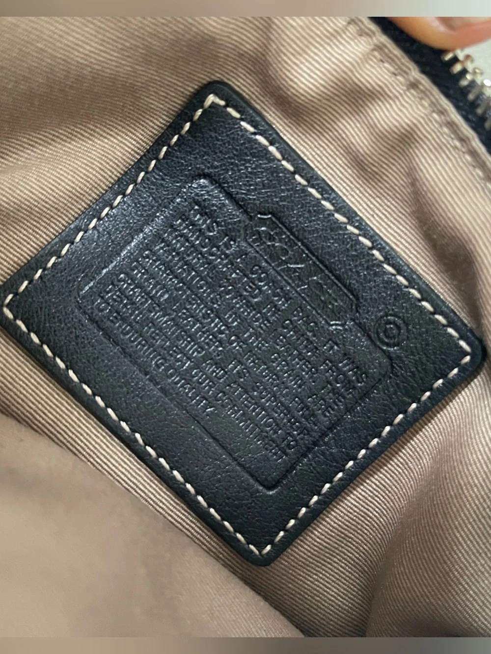 Coach Black Leather Crossbody Bag with Silver Hardware
